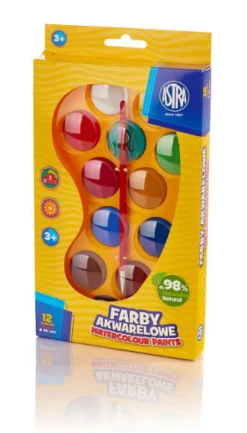 ASTRA Farby akwarele 12 kolorów, paletka