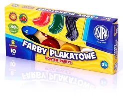 ASTRA Farby plakatowe 8kol 10ml -