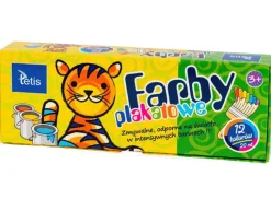 TETIS Farby plakatowe 12kol 20ml