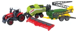 DROMADER Farma zestaw maszyn rolniczych - traktor i kombajn w pudełku p6