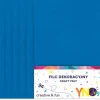 INTERDRUK Filc dekoracyjny niebieski 8szt A4