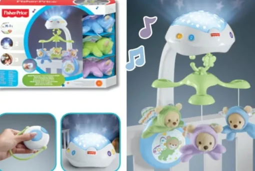 MATTEL Fisher Price Karuzela z misiami