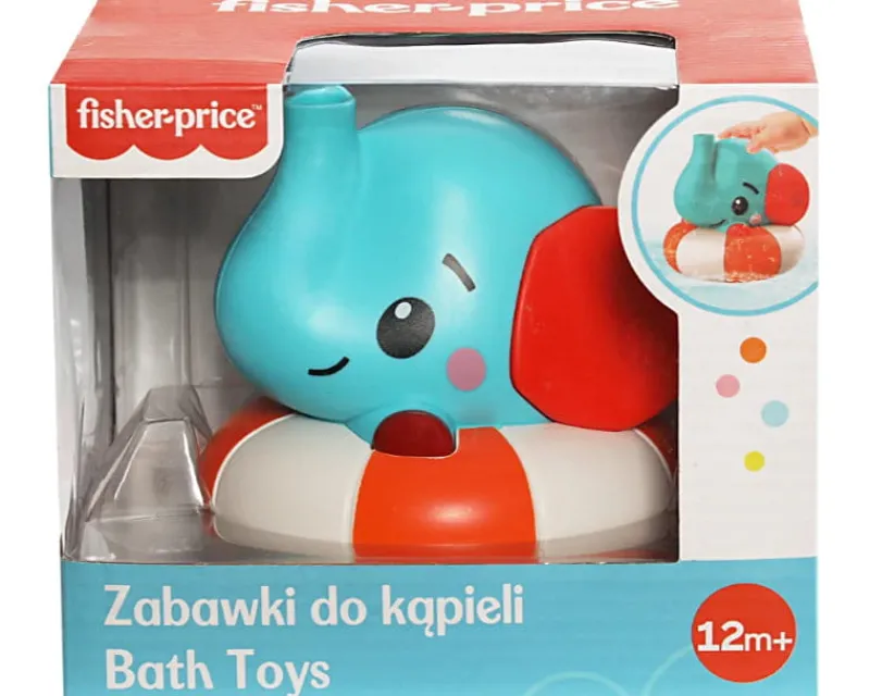 EPEE Fisher-Price Zabawka do kąpieli Słonik do puszczania baniek CFGMBT016B