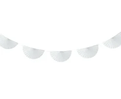 GODAN Girlanda W&C Wachlarze, biała, 300 cm, wachlarz 20 cm KK QT-GWBI