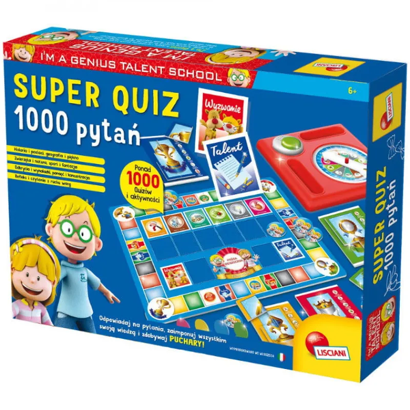 LISCIANI GIOCHI Gra edukacyjna I'm Genius Super quiz 1000 pytań