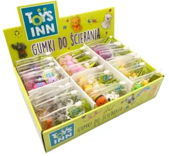 STNUX Gumki do ścierania - puzzle 4szt.w torebce p24. mix cena za 1 szt