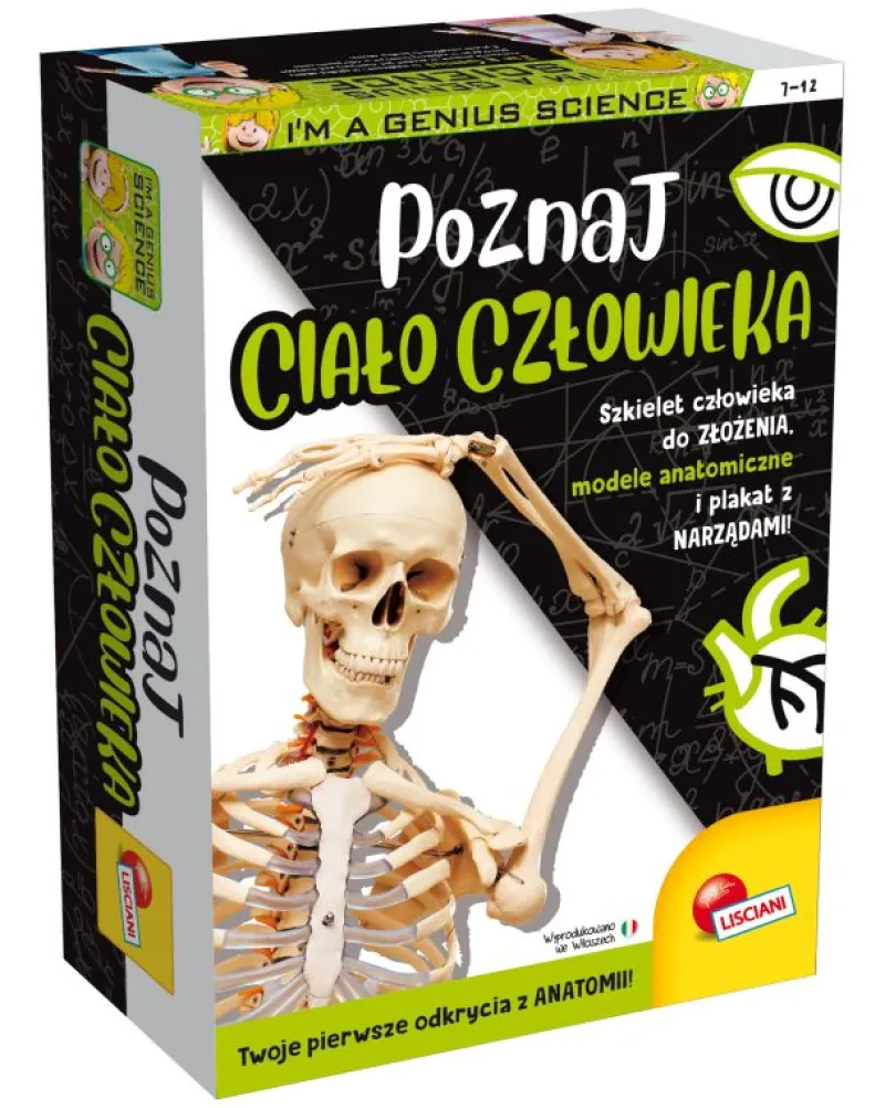 LISCIANI GIOCHI I'm a Genius Science Poznaj ciało człowieka PL100224 LISCIANI