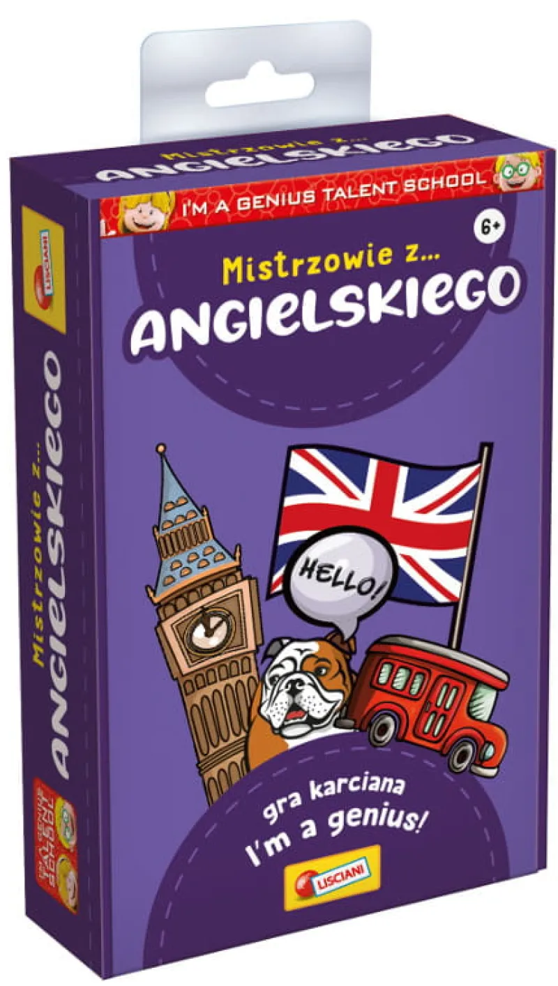 LISCIANI GIOCHI I'm a Genius Talent School Mistrzowie z angielskiego - edukacyjna gra karciana PL92314