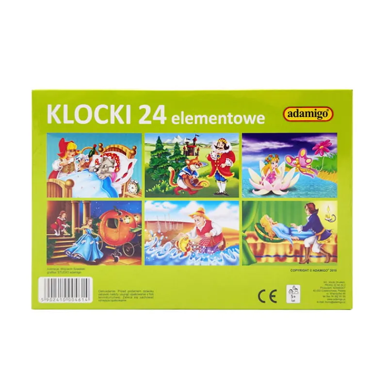 ADAMIGO Klocki edukacyjne 24 elementowe