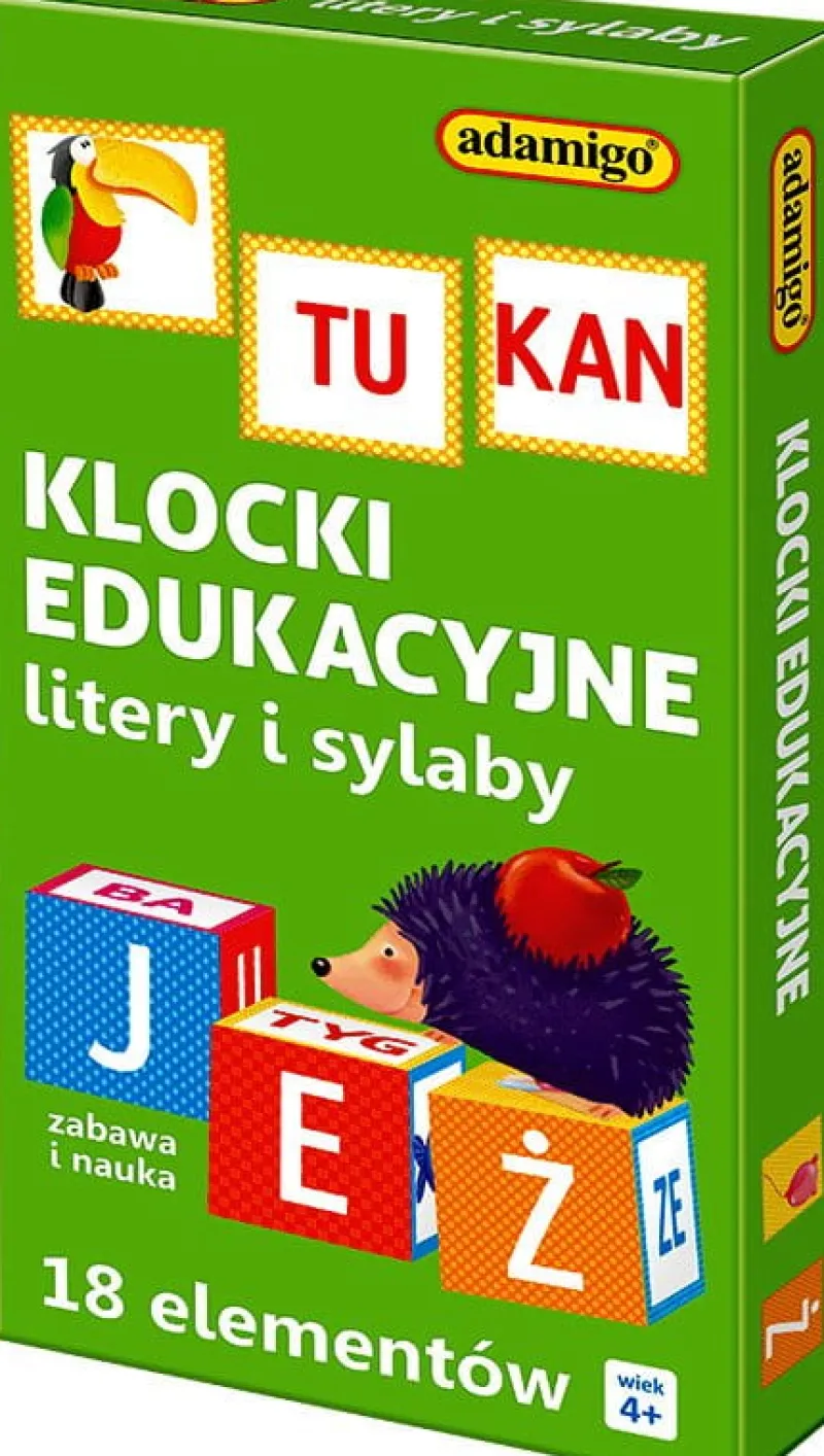 ADAMIGO Klocki edukacyjne 18 elementowe