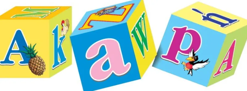 ADAMIGO Klocki 12-elementów edukacyjne. Alfabet
