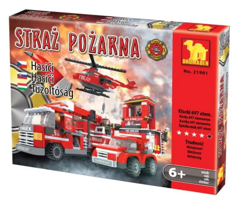 DROMADER Klocki straż 697el. 21901