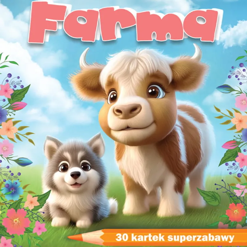 Dzieci Wydawnictwo MD Kolorowanka Farma 30 kartek superzabawy