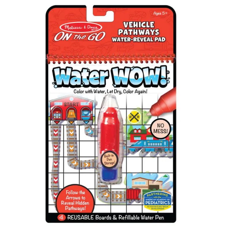 MELISSA & DOUG Kolorowanka wodna WATER WOW Ścieżki pojazdów