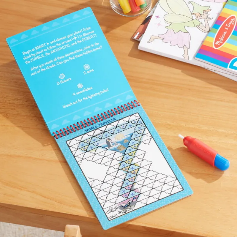 MELISSA & DOUG Kolorowanka wodna WATER WOW Ścieżki pojazdów