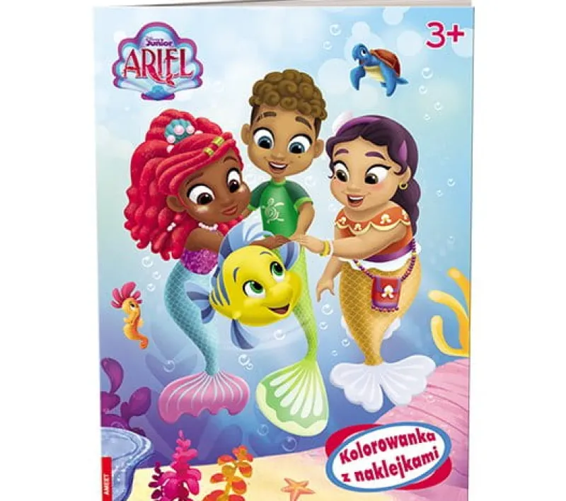 Dzieci AMEET Kolorowanka z naklejkami. Disney. Ariel. NA-9133
