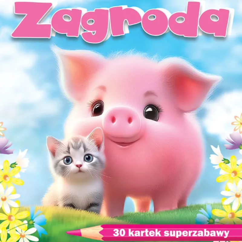 Dzieci Wydawnictwo MD Kolorowanka Zagroda 30 kartek superzabawy