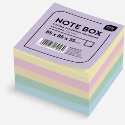 INTERDRUK Kostka papierowa 8,5x8,5x3,5 kolor klejona