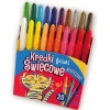 TETIS Kredki 20 kolorów świecowe wykręcane