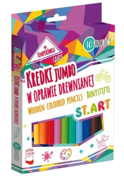 MAJEWSKI Kredki 10kol ST.ART drewniana oprawa+temperówka