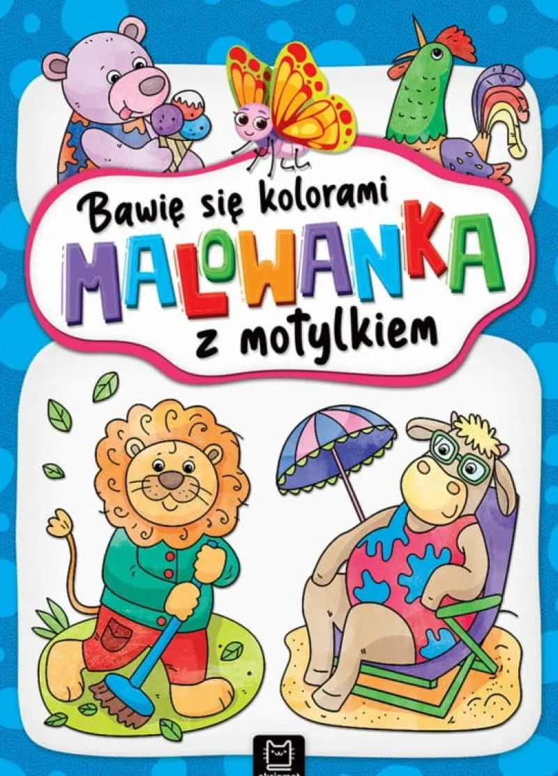 Dzieci AKSJOMAT Książeczka Bawię się kolorami. Malowanka z motylkiem