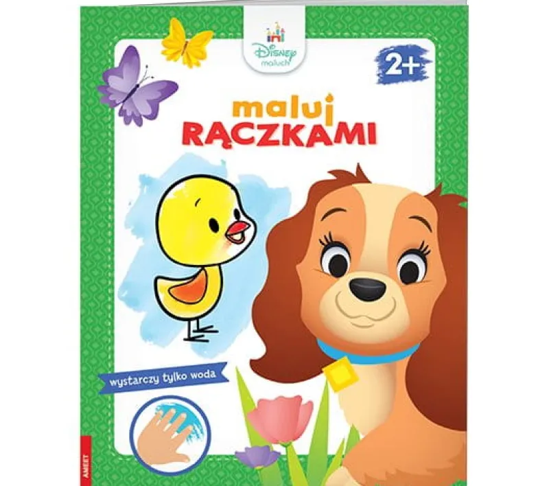 Dzieci AMEET Książeczka Disney Maluch. Maluj rączkami MWR-9208