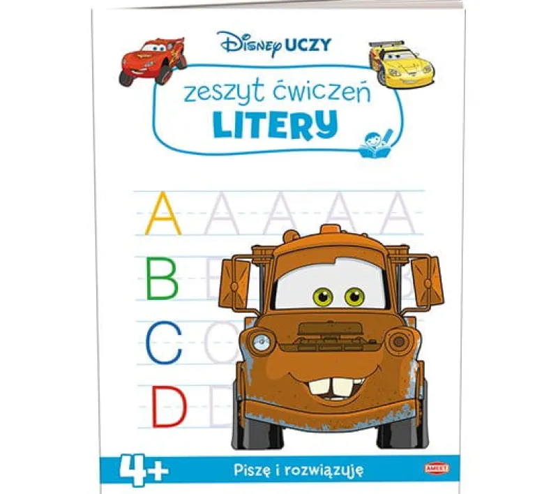 Dzieci AMEET Książeczka Disney uczy. Auta. Litery UDZ-9305