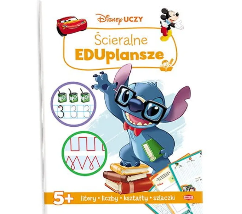 Dzieci AMEET Książeczka Disney Uczy. Ścieralne EDUplansze mix UMA-9301