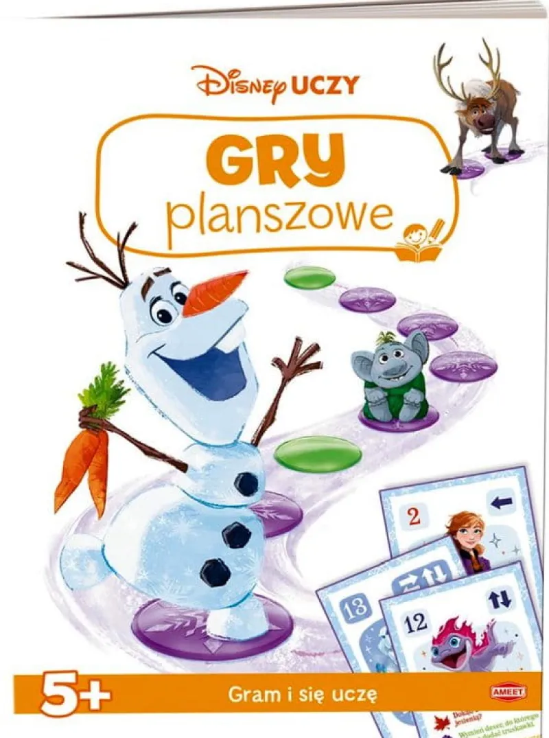 Dzieci AMEET Książeczka Disney Uczy. Kraina Lodu. Gry planszowe UBG-9301