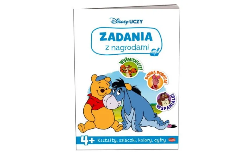 Dzieci AMEET Książeczka Disney uczy. Kubuś i przyjaciele. Zadania z nagrodami UNG-9301