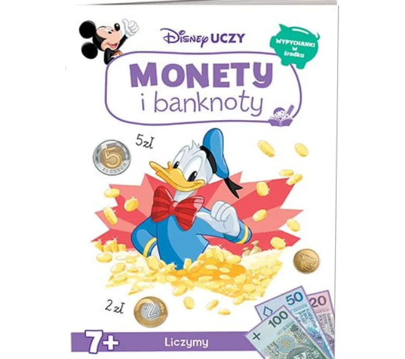Dzieci AMEET Książeczka Disney uczy. Miki. Monety i banknoty. Liczymy UPZ-9303