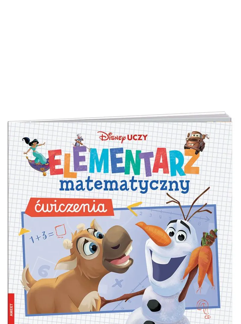 Dzieci AMEET Książeczka Disney uczy. Mix Elementarz matematyczny. Ćwiczenia UMC-9302