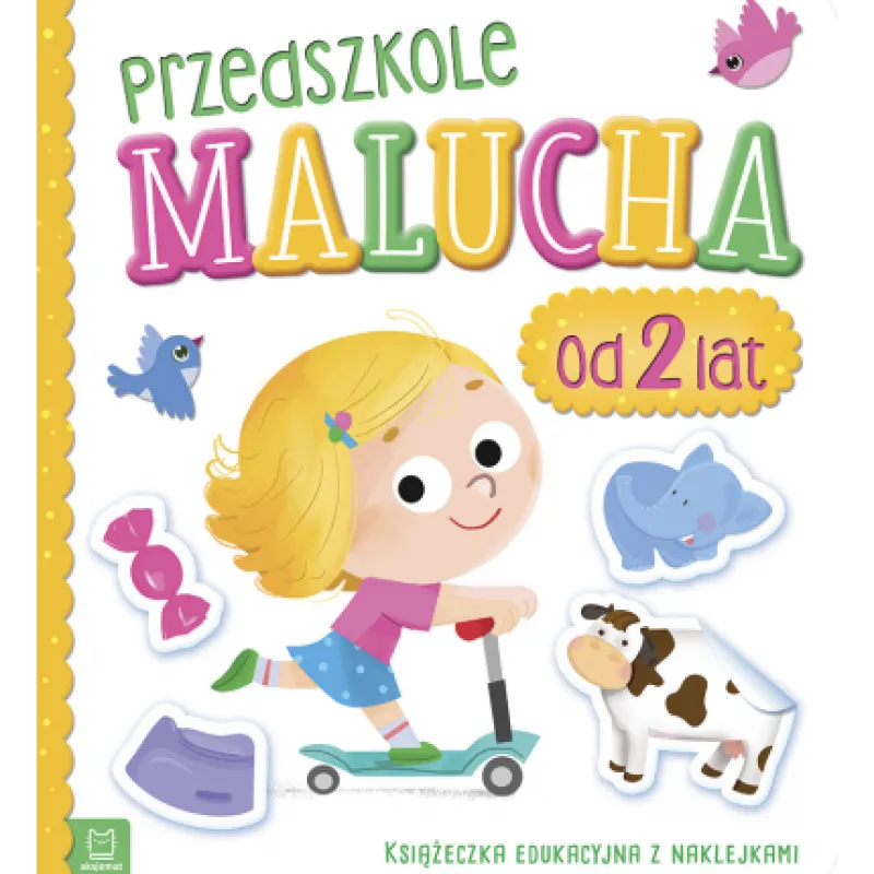 Dzieci AKSJOMAT Książeczka edukacyjna z naklejkami. Przedszkole malucha od 2 lat.