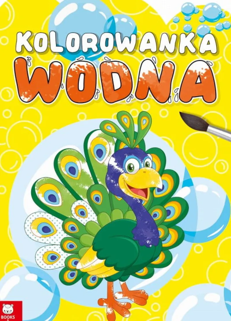 Dzieci BooksAndFun Książeczka Kolorowanka wodna Zwierzęta wiejskie Books and Fun