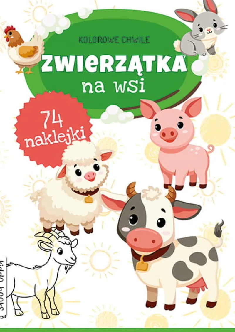 Dzieci BooksAndFun Książeczka Kolorowe chwile. Zwierzątka na wsi