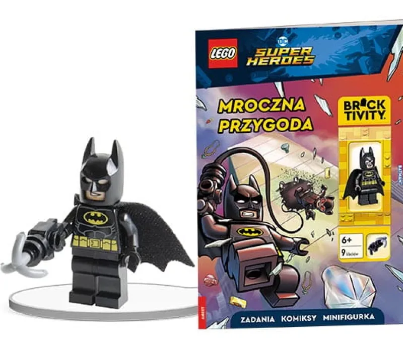 Dzieci AMEET Książeczka LEGO DC Comics Super Heroes. Mroczna Przygoda. LNC-6459P1