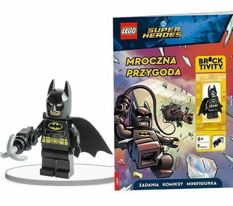 Dzieci AMEET Książeczka LEGO DC Comics Super Heroes. Mroczna Przygoda. LNC-6459P1
