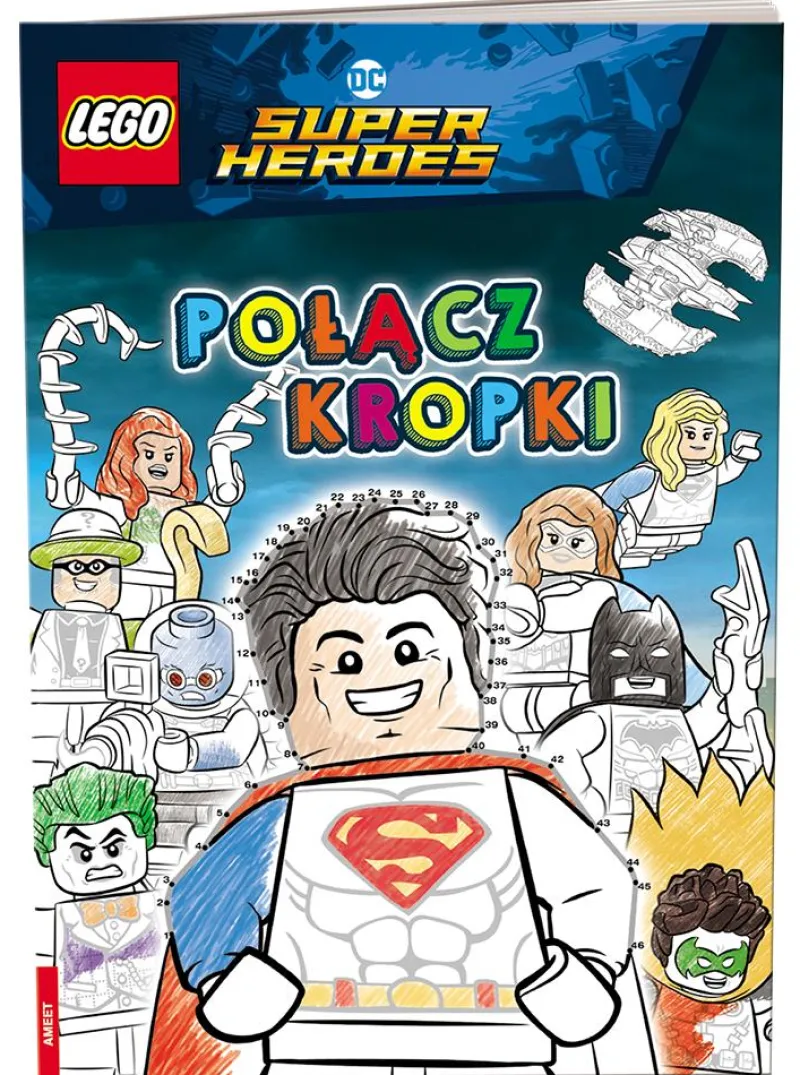 Dzieci AMEET Książeczka LEGO DC Comics Super Heroes. Połącz kropki SPCS-6450