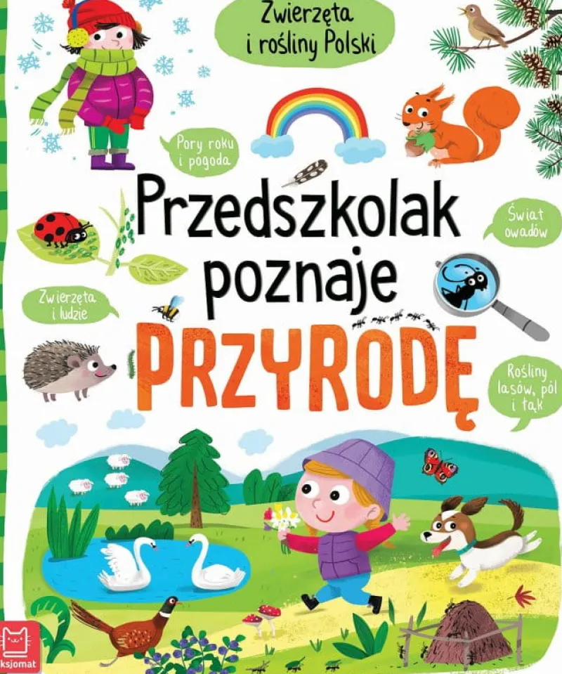 Dzieci AKSJOMAT Książeczka Przedszkolak poznaje przyrodę. Zwierzęta i rośliny Polski 5+