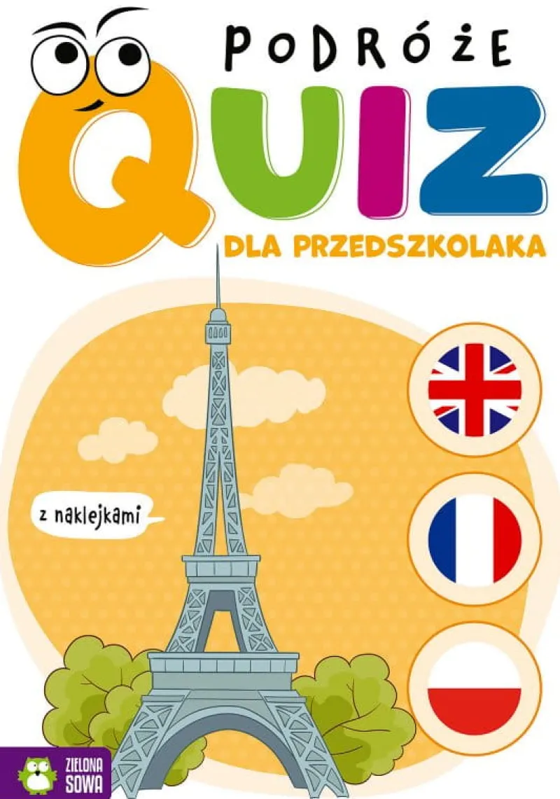 Dzieci ZIELONA SOWA Książeczka Quiz dla przedszkolaka. Podróże