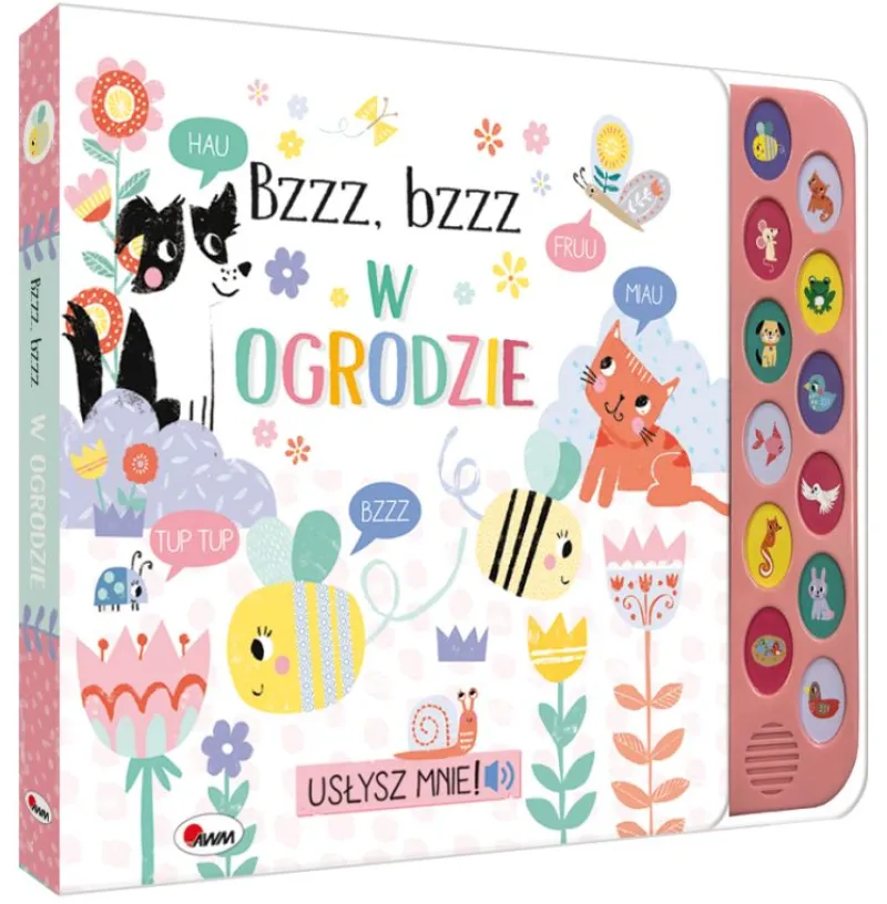 Dzieci MOREX Książeczka sensoryczna Usłysz mnie Bzzz bzzz w ogrodzie
