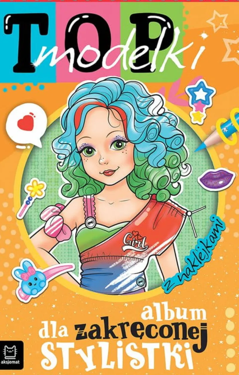 Dzieci AKSJOMAT Książeczka TOP Modelki. Album dla zakręconej stylistki