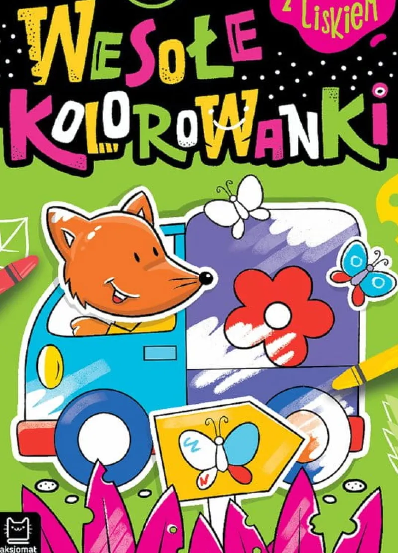 Dzieci AKSJOMAT Książeczka Wesołe kolorowanki z liskiem