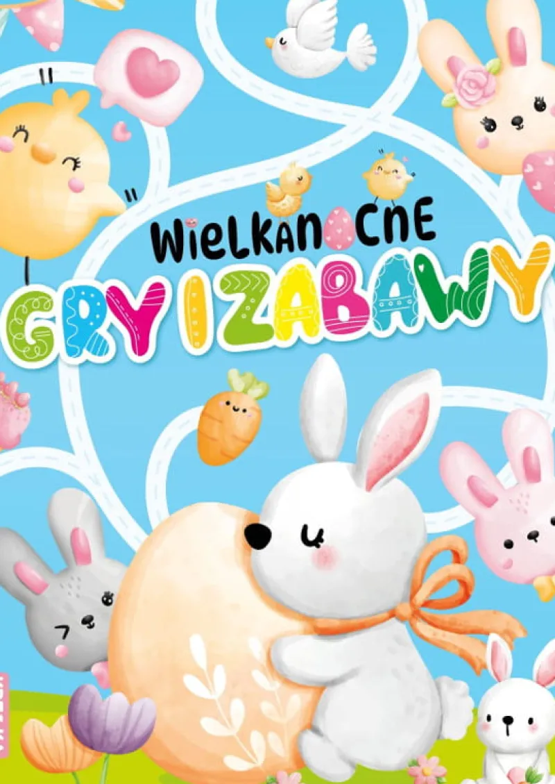 Dzieci BooksAndFun Książeczka Wielkanocne gry i zabawy