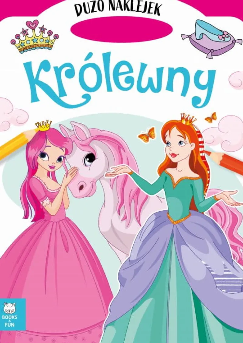 Dzieci BooksAndFun Książeczka Wykrojnik. Królewny Books and Fun