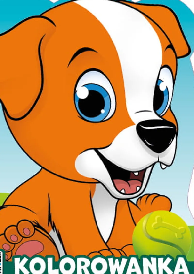 Dzieci BooksAndFun Książeczka Wykrojnik Piesek Books And Fun