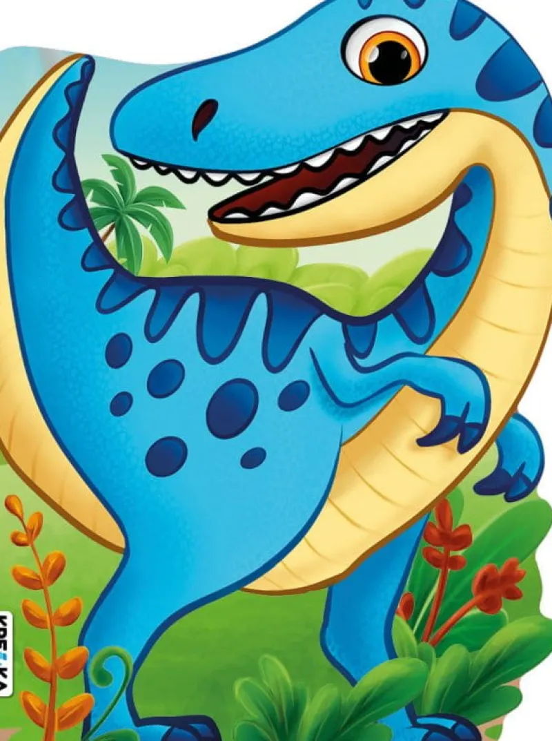 Dzieci BooksAndFun Książeczka Wykrojnik Raptor Books and Fun