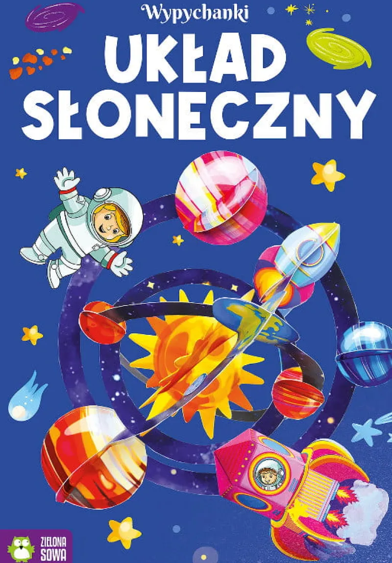 Dzieci ZIELONA SOWA Książeczka Wypychanki. Układ słoneczny