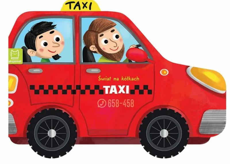 Dzieci AKSJOMAT Książeczka z kółkami. Świat na kółkach. Taxi