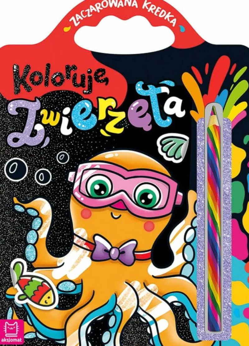 Dzieci AKSJOMAT Książeczka Zaczarowana kredka. Koloruję zwierzęta.